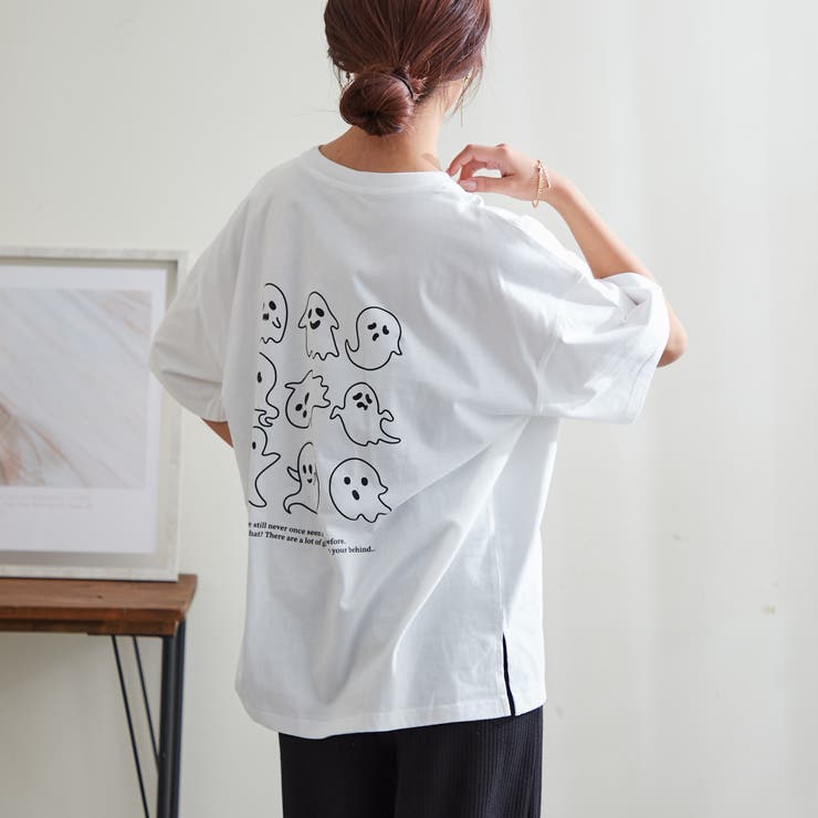 おばけプリントTシャツ[品番：NCLW0013311]｜NICE CLAUP / OLIVE des