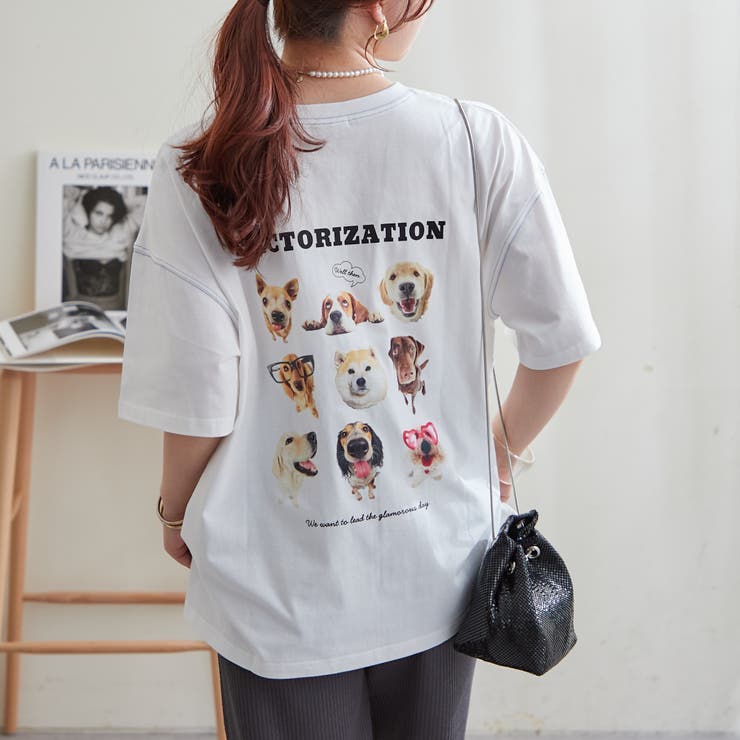 わんちゃん集合Tシャツ[品番：NCLW0013312]｜NICE CLAUP / OLIVE des