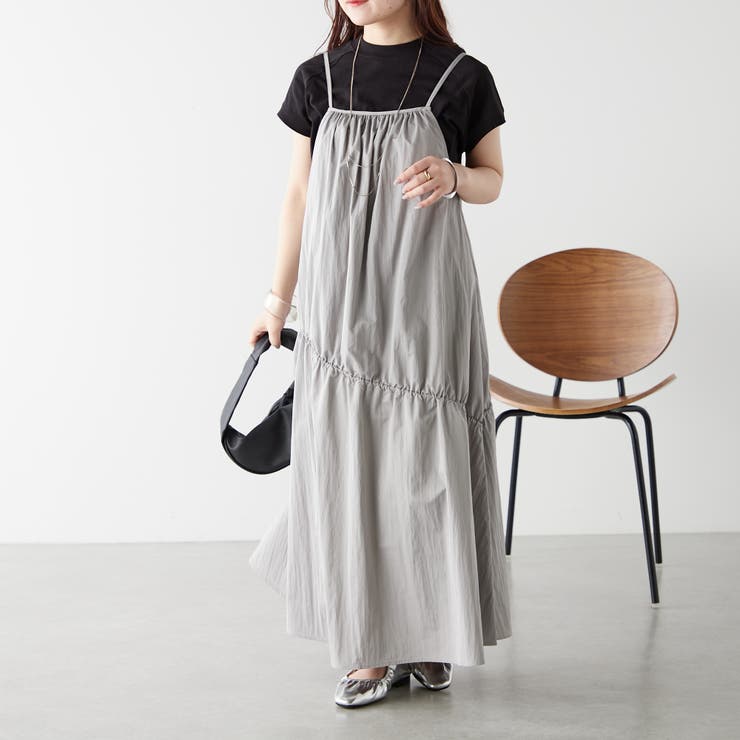 切替ギャザードロストジャンスカ | NICE CLAUP / OLIVE des OLIVE　OUTLET | 詳細画像7 