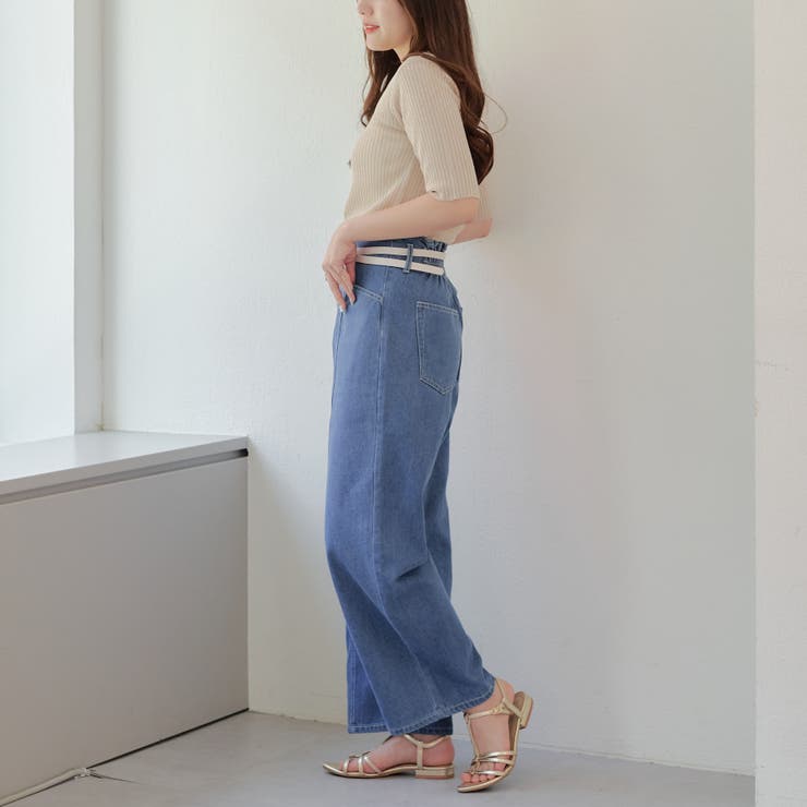 大人気 ベルトセットデニムパンツ | RMAF　NICE CLAUP / OLIVE des OLIVE | 詳細画像7 