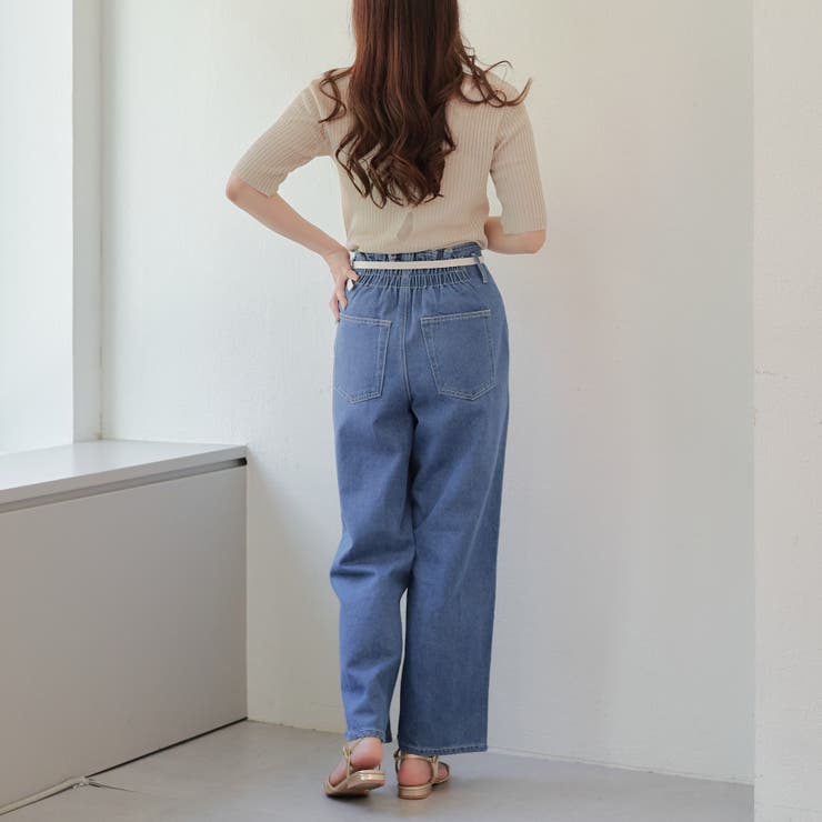 大人気 ベルトセットデニムパンツ | RMAF　NICE CLAUP / OLIVE des OLIVE | 詳細画像8 
