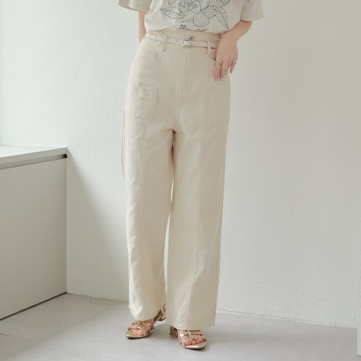 大人気 ベルトセットデニムパンツ | RMAF　NICE CLAUP / OLIVE des OLIVE | 詳細画像10 