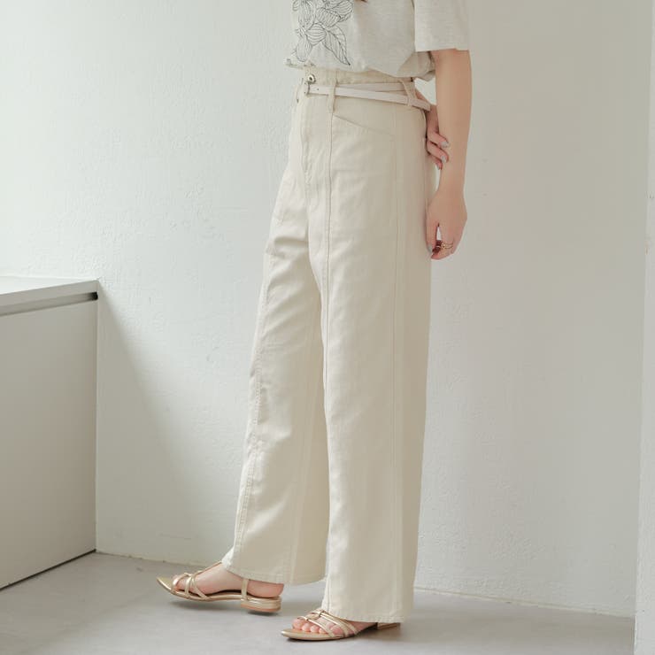 大人気 ベルトセットデニムパンツ | RMAF　NICE CLAUP / OLIVE des OLIVE | 詳細画像11 
