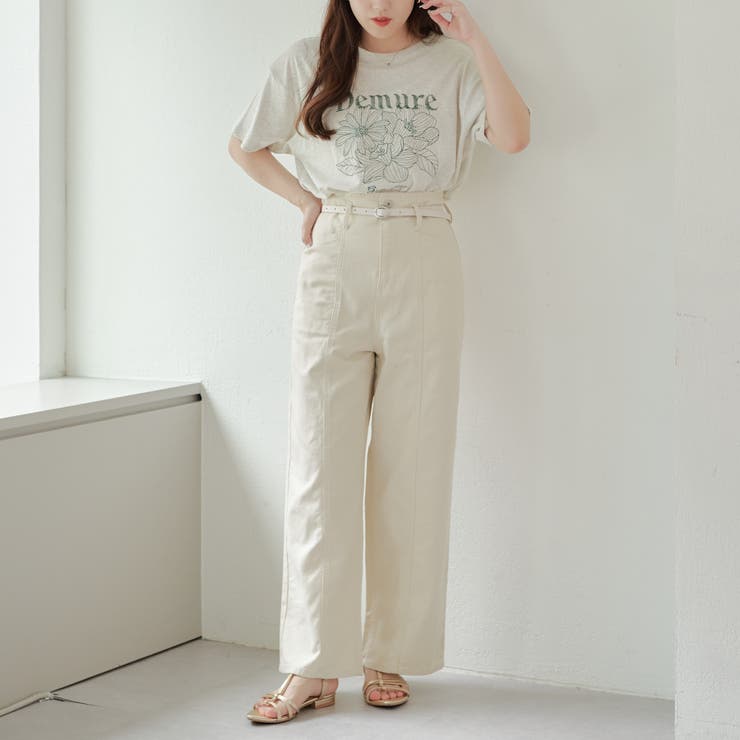 大人気 ベルトセットデニムパンツ | RMAF　NICE CLAUP / OLIVE des OLIVE | 詳細画像14 