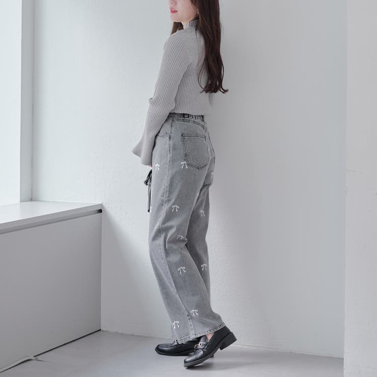 ハヤマサンデー 麻100 オールインワン リボンベルト 刺繍ロゴ ワイドパンツ 花刺繍ワイドパンツ ワイドパンツ パンツ レディース 送料無料