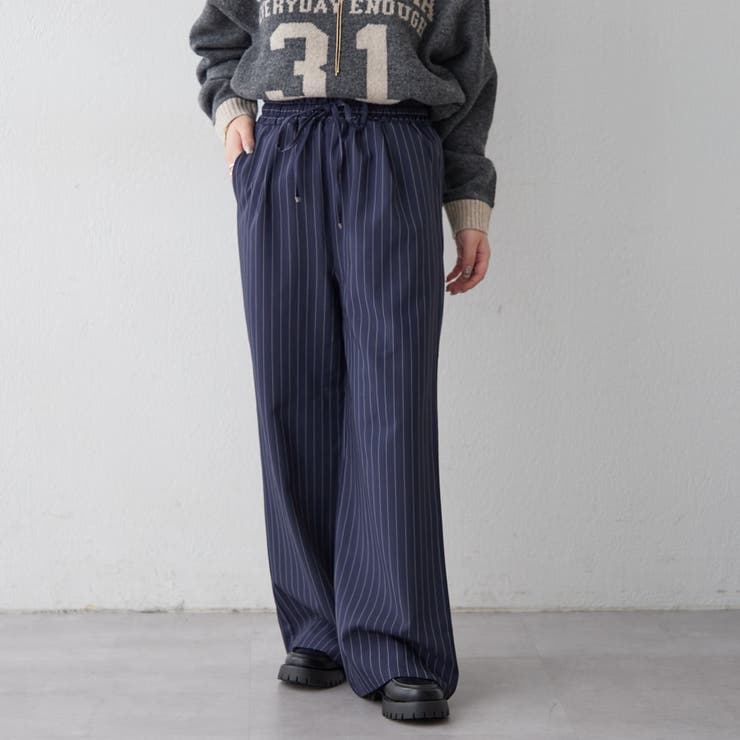 ストライプイージーパンツ[品番：OLOW0014311]｜RMAF NICE CLAUP