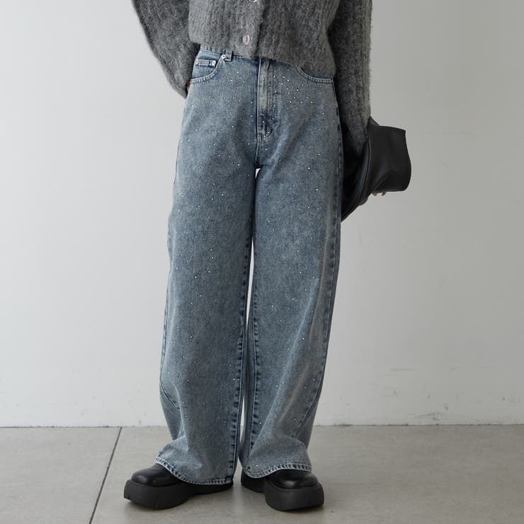 ストーン付デニムパンツ[品番：OLOW0014500]｜RMAF NICE CLAUP / OLIVE