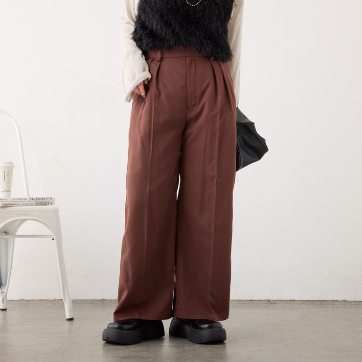 ワイドパンツ パンツ レディース ボトムス ロング 送料無料