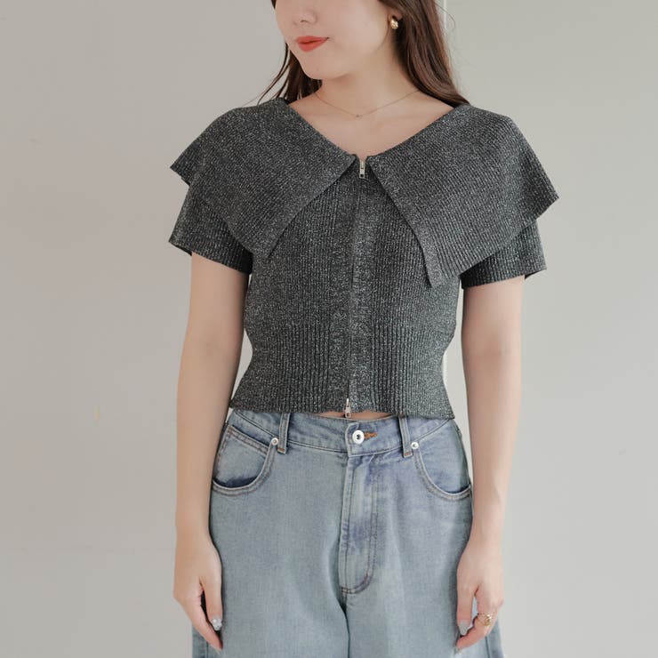BIG衿ZIPカーデ | NICE CLAUP / OLIVE des OLIVE　OUTLET | 詳細画像33 