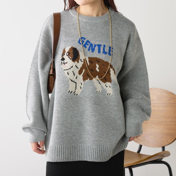 DOG＆CATアソートニットプルオーバー[品番：OLOW0014571]｜RMAF NICE