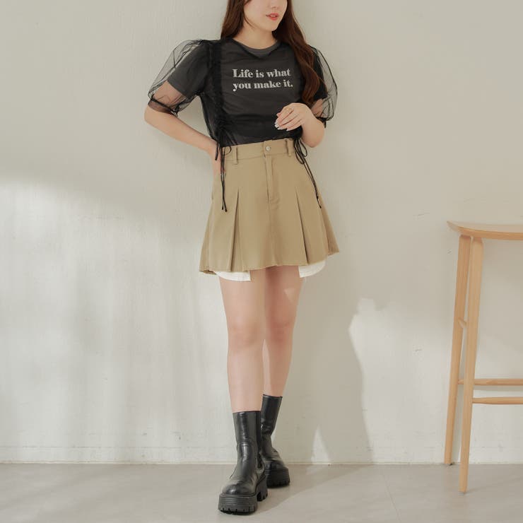 チュール+箔プリントTシャツSET | NICE CLAUP / OLIVE des OLIVE　OUTLET | 詳細画像21 