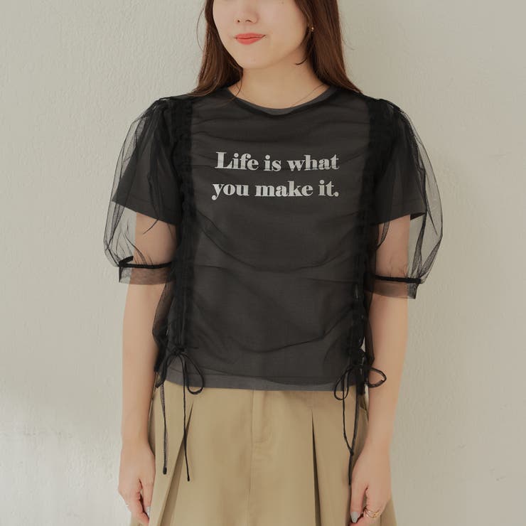 チュール+箔プリントTシャツSET | NICE CLAUP / OLIVE des OLIVE　OUTLET | 詳細画像25 
