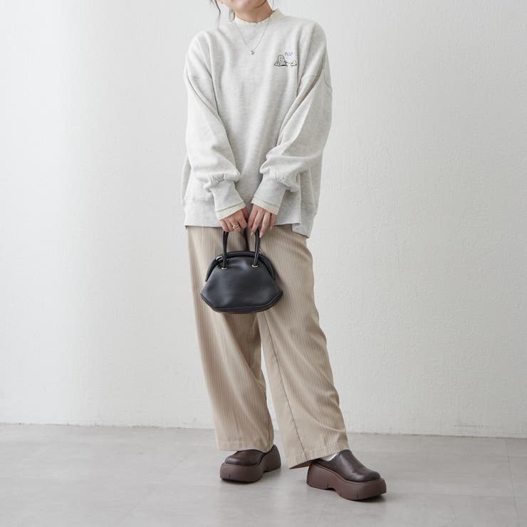 お散歩おばけ刺繍BIGプルオーバー[品番：NCLW0015016]｜NICE CLAUP