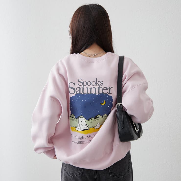お散歩おばけ刺繍BIGプルオーバー[品番：NCLW0015016]｜NICE