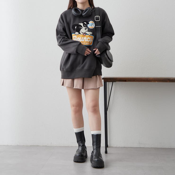 ボーダーコリー相良刺繍BIGプルオーバー[品番：NCLW0015017]｜NICE