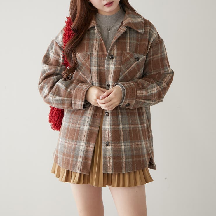 MARCHES】裏キルティングチェックシャツジャケット[品番：NCLW0014900