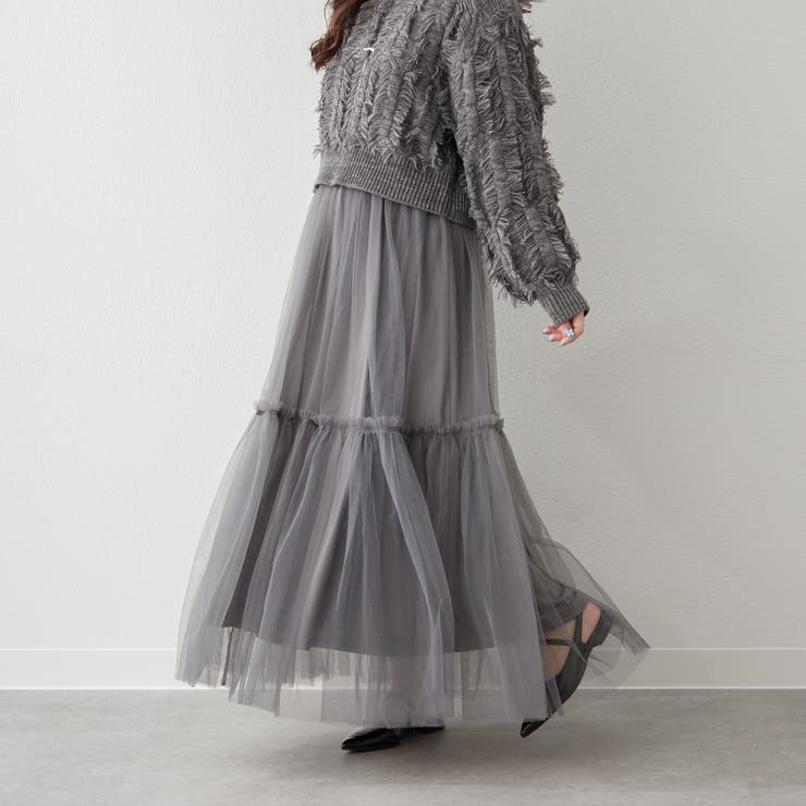 チュールティアードスカート[品番：OLOW0015307]｜RMAF NICE CLAUP