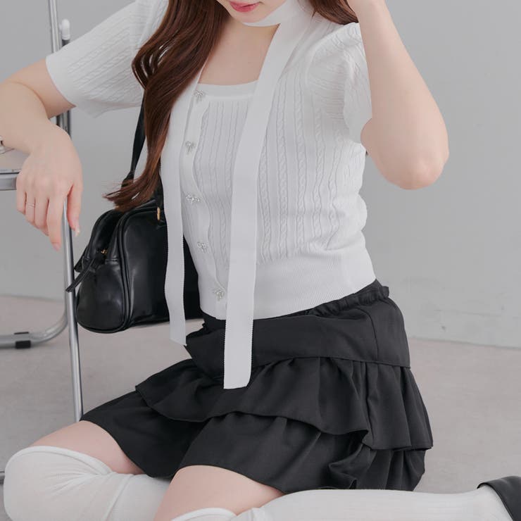 MARCHES】ミニティアードスカート[品番：NCLW0015453]｜NICE CLAUP