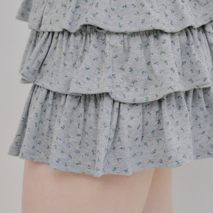小花柄カットティアードミニスカート | NICE CLAUP / OLIVE des OLIVE　OUTLET | 詳細画像31 