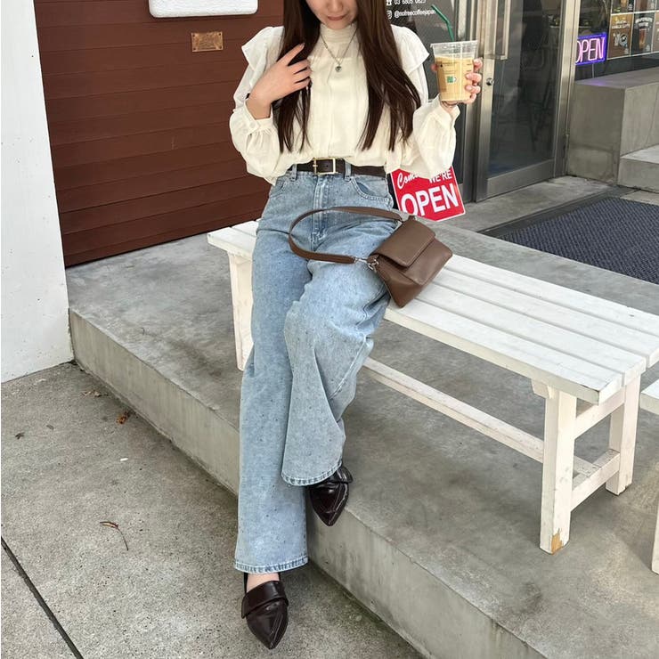 ストーン付デニムパンツ[品番：OLOW0015205]｜RMAF NICE CLAUP / OLIVE