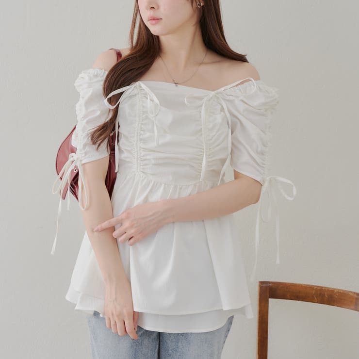ドロストチュニック[品番：NCLW0015488]｜NICE CLAUP / OLIVE