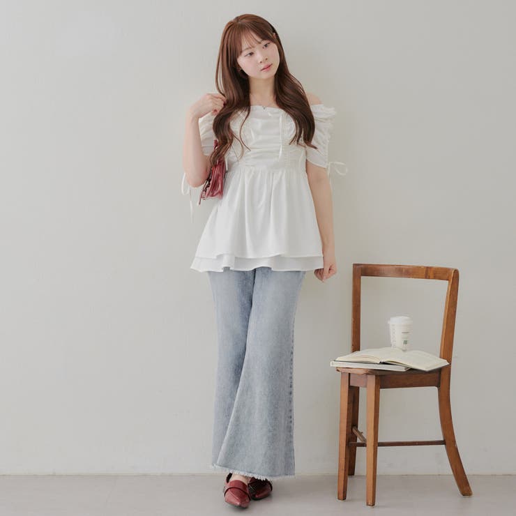 ドロストチュニック[品番：NCLW0015488]｜NICE CLAUP / OLIVE