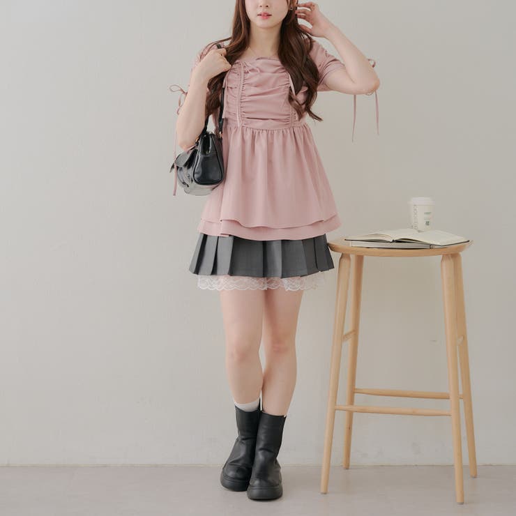 ドロストチュニック[品番：NCLW0015488]｜NICE CLAUP / OLIVE