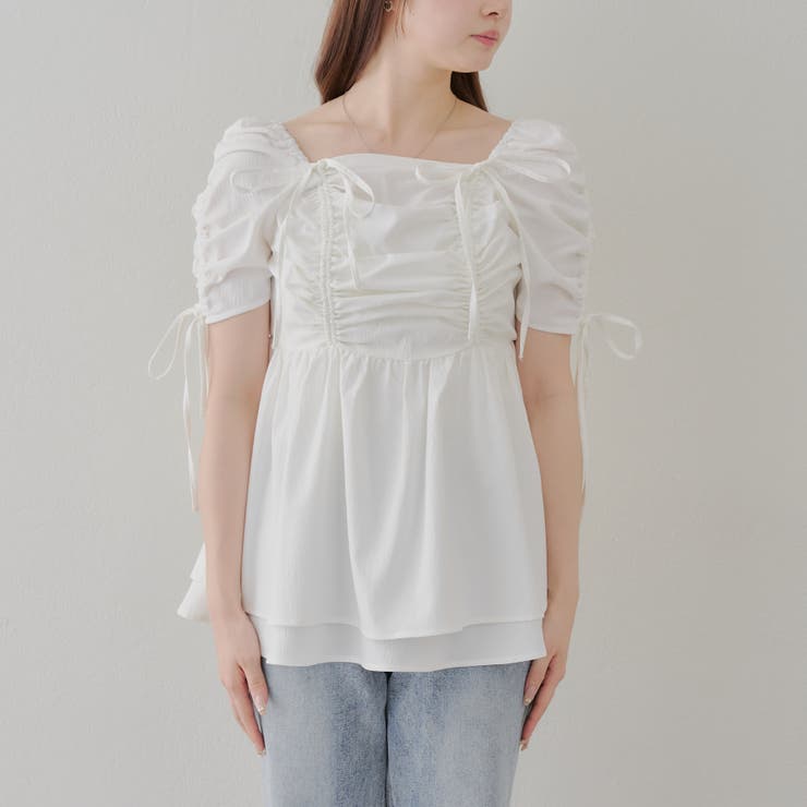 ドロストチュニック[品番：NCLW0015488]｜NICE CLAUP / OLIVE