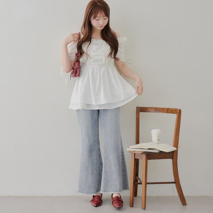 ドロストチュニック[品番：NCLW0015488]｜NICE CLAUP / OLIVE