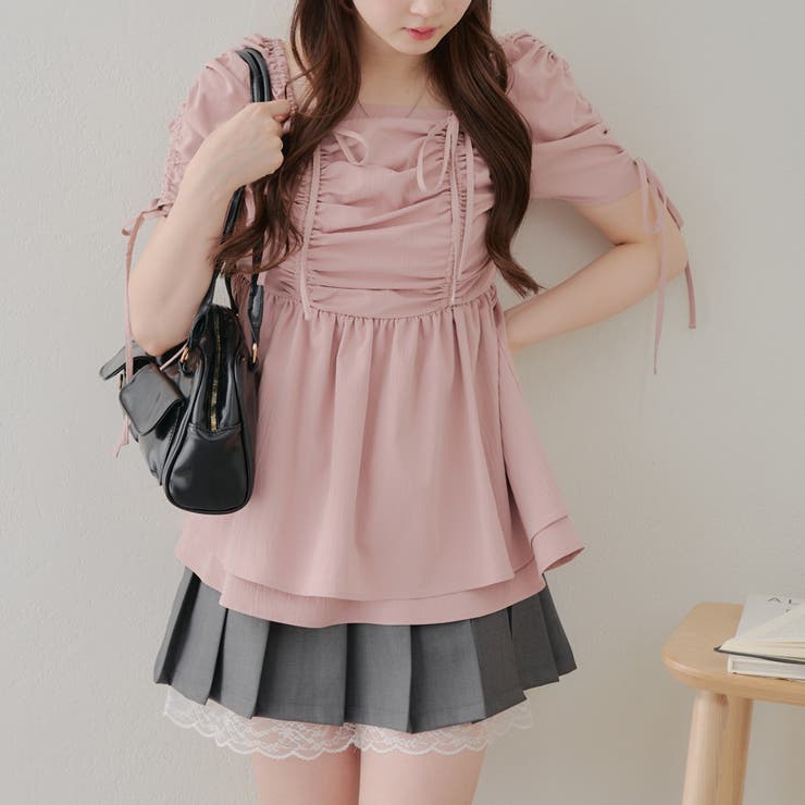 ドロストチュニック[品番：NCLW0015488]｜NICE CLAUP / OLIVE