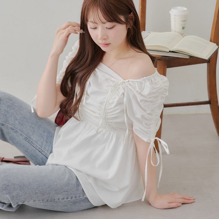 ドロストチュニック[品番：NCLW0015488]｜NICE CLAUP / OLIVE