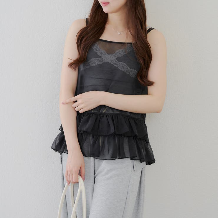 ティアードキャミ | NICE CLAUP / OLIVE des OLIVE　OUTLET | 詳細画像3 