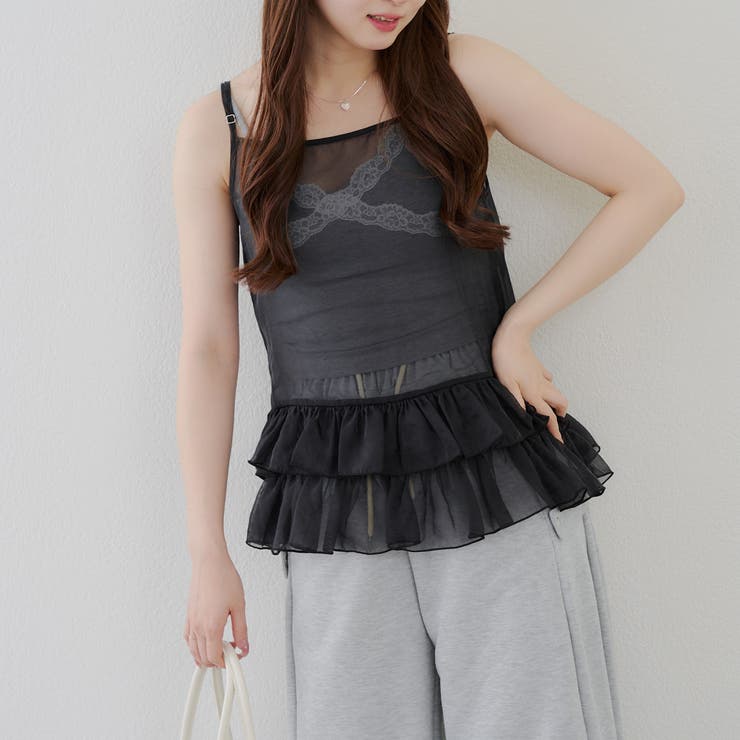ティアードキャミ | NICE CLAUP / OLIVE des OLIVE　OUTLET | 詳細画像1 