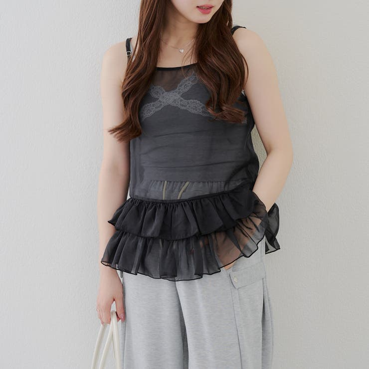 ティアードキャミ | NICE CLAUP / OLIVE des OLIVE　OUTLET | 詳細画像4 