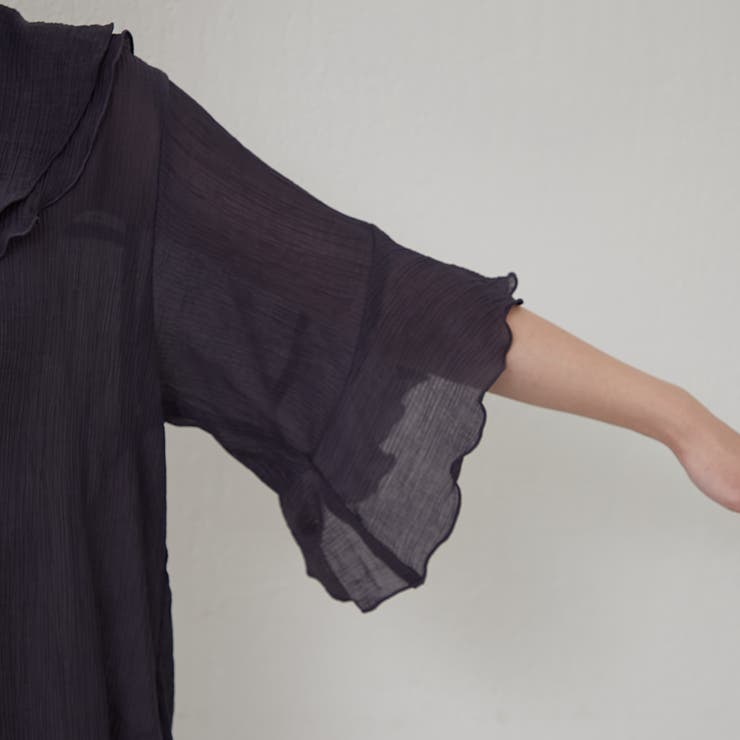 ラッフル5分袖ブラウス | NICE CLAUP / OLIVE des OLIVE　OUTLET | 詳細画像30 