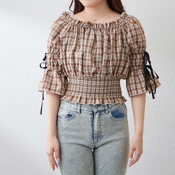 【@_chipi2xセレクト】5分袖前後2WAYブラウス | NICE CLAUP / OLIVE des OLIVE　OUTLET | 詳細画像48 