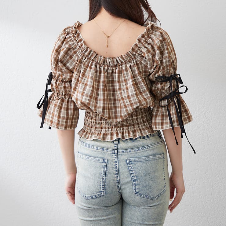 【@_chipi2xセレクト】5分袖前後2WAYブラウス | NICE CLAUP / OLIVE des OLIVE　OUTLET | 詳細画像50 