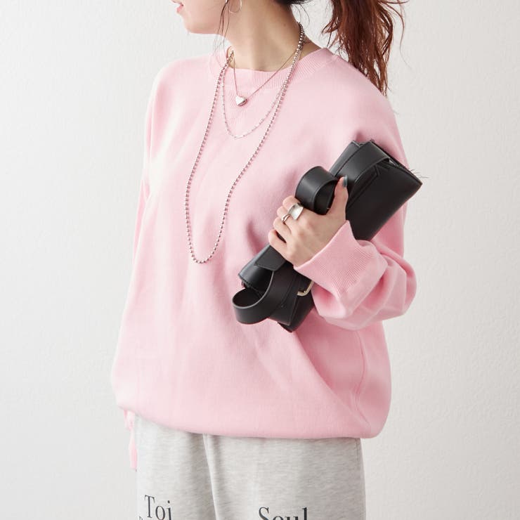 【NUNIFE】豊富なカラー展開、スウェットライクニットプルオーバー | RMAF　NICE CLAUP / OLIVE des OLIVE | 詳細画像7 