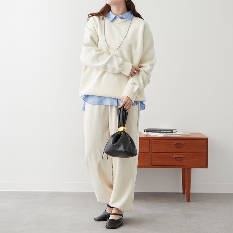 【NUNIFE】豊富なカラー展開、スウェットライクニットプルオーバー | RMAF　NICE CLAUP / OLIVE des OLIVE | 詳細画像20 