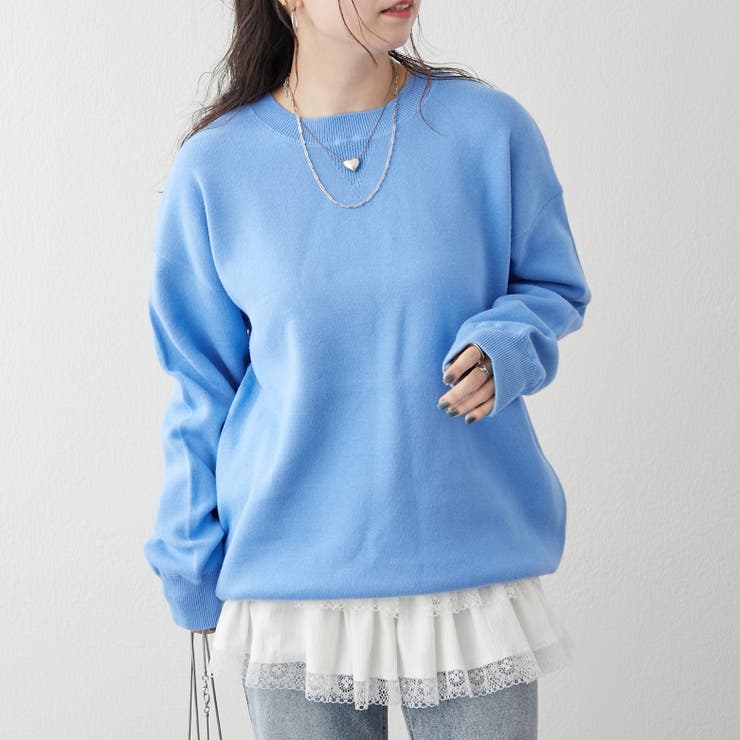 【NUNIFE】豊富なカラー展開、スウェットライクニットプルオーバー | RMAF　NICE CLAUP / OLIVE des OLIVE | 詳細画像23 