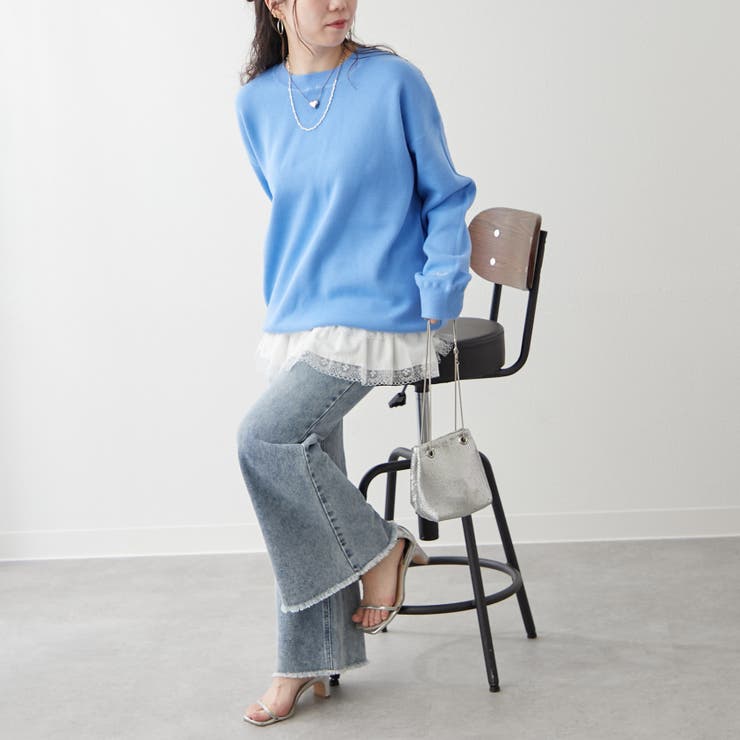 【NUNIFE】豊富なカラー展開、スウェットライクニットプルオーバー | RMAF　NICE CLAUP / OLIVE des OLIVE | 詳細画像26 