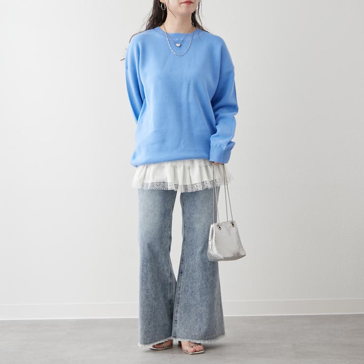 【NUNIFE】豊富なカラー展開、スウェットライクニットプルオーバー | RMAF　NICE CLAUP / OLIVE des OLIVE | 詳細画像28 