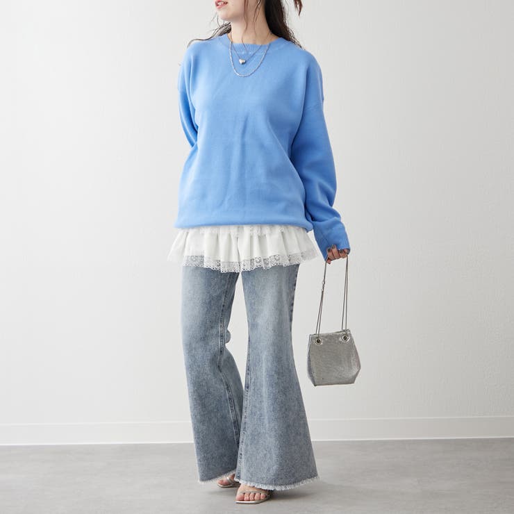 【NUNIFE】豊富なカラー展開、スウェットライクニットプルオーバー | RMAF　NICE CLAUP / OLIVE des OLIVE | 詳細画像29 