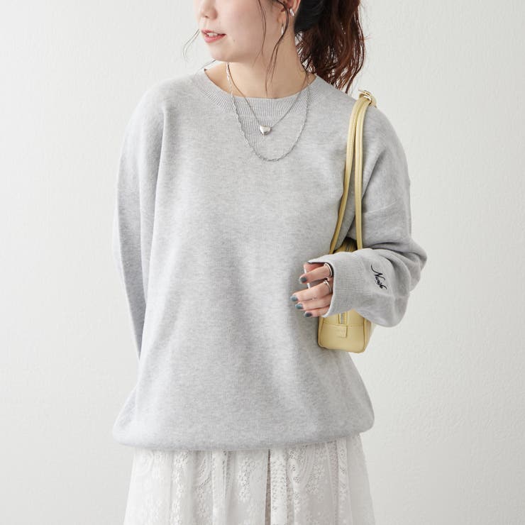 【NUNIFE】豊富なカラー展開、スウェットライクニットプルオーバー | RMAF　NICE CLAUP / OLIVE des OLIVE | 詳細画像30 