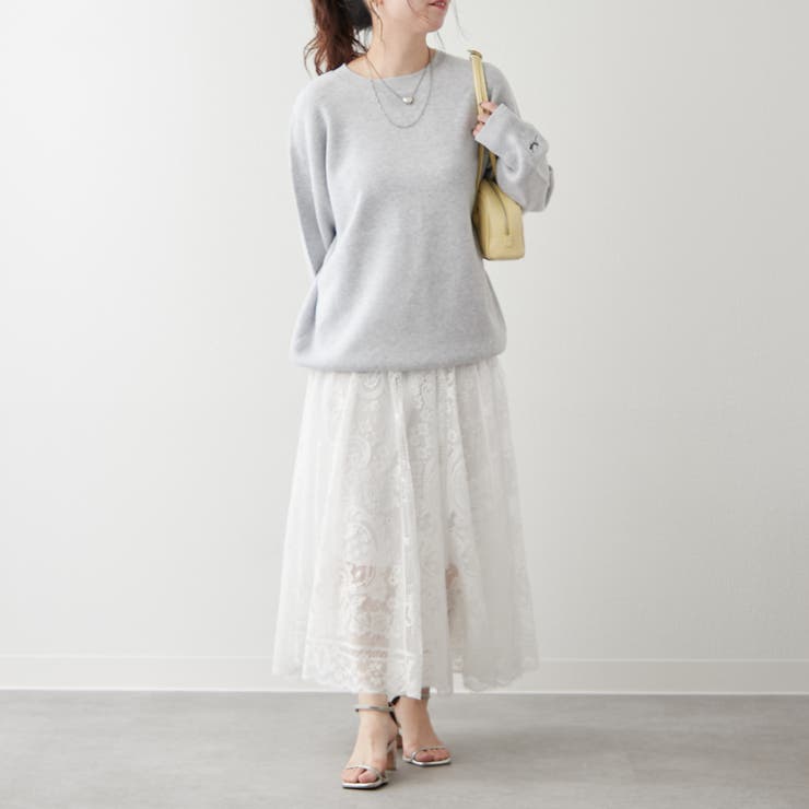 【NUNIFE】豊富なカラー展開、スウェットライクニットプルオーバー | RMAF　NICE CLAUP / OLIVE des OLIVE | 詳細画像35 