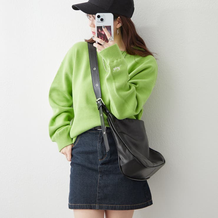 【NUNIFE】豊富なカラー展開、スウェットライクニットプルオーバー | RMAF　NICE CLAUP / OLIVE des OLIVE | 詳細画像38 