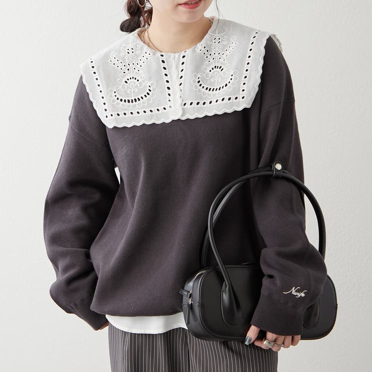 【NUNIFE】豊富なカラー展開、スウェットライクニットプルオーバー | RMAF　NICE CLAUP / OLIVE des OLIVE | 詳細画像47 