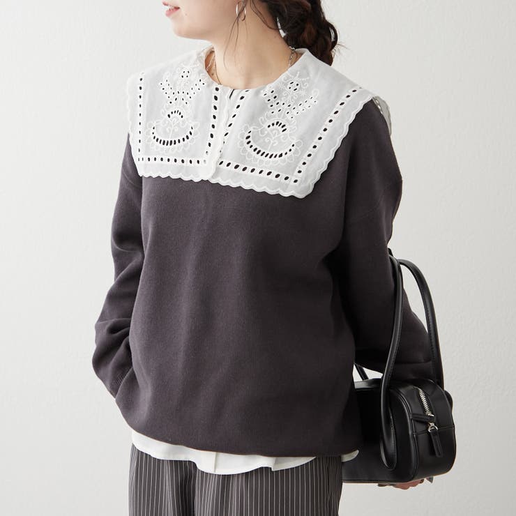 【NUNIFE】豊富なカラー展開、スウェットライクニットプルオーバー | RMAF　NICE CLAUP / OLIVE des OLIVE | 詳細画像48 