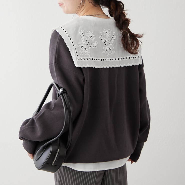 【NUNIFE】豊富なカラー展開、スウェットライクニットプルオーバー | RMAF　NICE CLAUP / OLIVE des OLIVE | 詳細画像49 