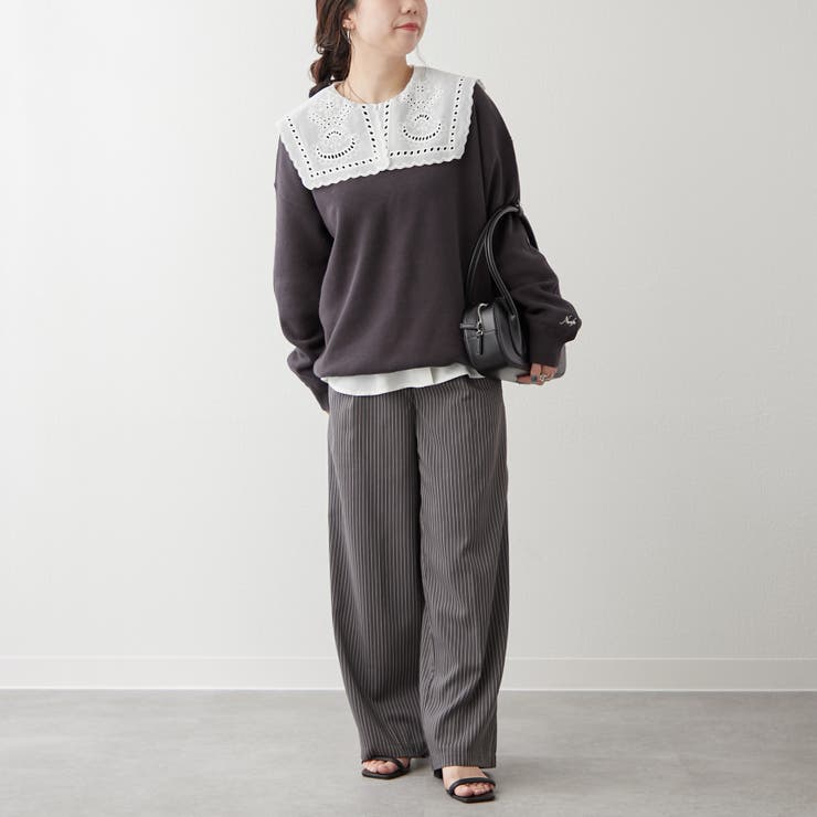 【NUNIFE】豊富なカラー展開、スウェットライクニットプルオーバー | RMAF　NICE CLAUP / OLIVE des OLIVE | 詳細画像50 